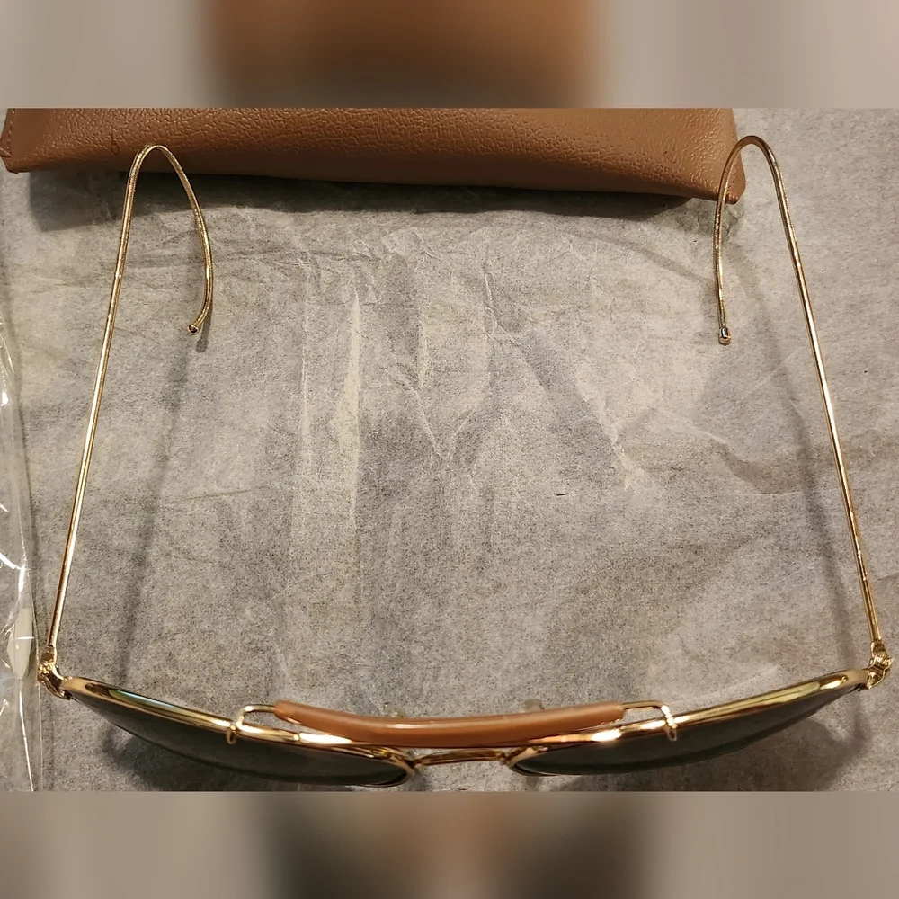 New VINTAGE Aviator Military /Rayban Style Sunglasses NWOT